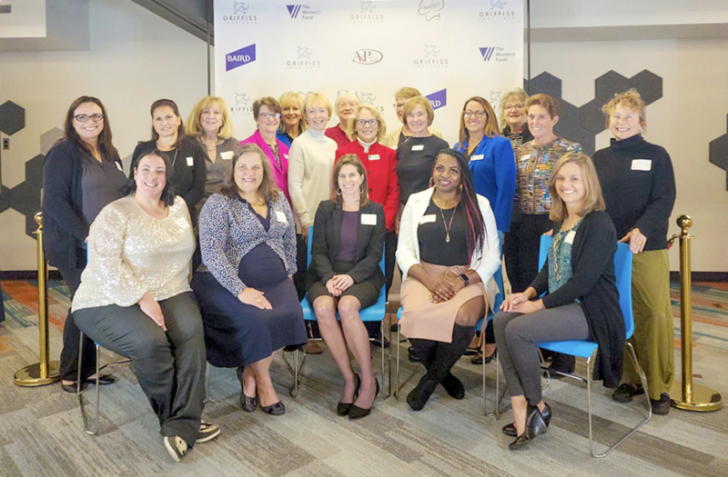 Leigh Ann Dillon of Hilltop Marketing and Catherine Dare of TRM Environmental receive grant from The Women's Fund of Herkimer and Oneida Counties